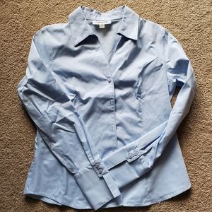 Calvin Klein blue blouse, size 8